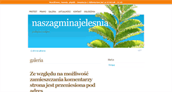Desktop Screenshot of naszagminajelesnia.like.pl