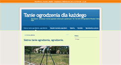 Desktop Screenshot of ogrodzenia.like.pl